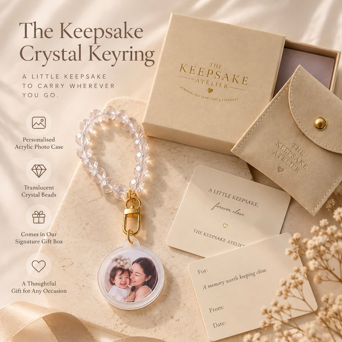 The Keepsake Crystal Keyring